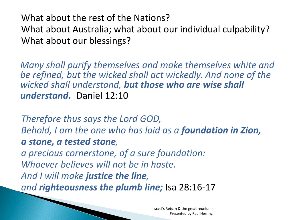 what about the rest of the nations what about