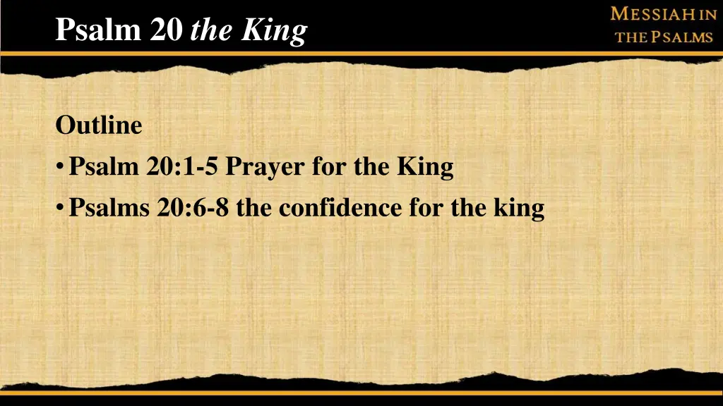 psalm 20 the king
