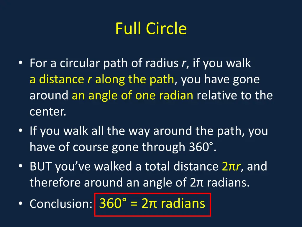 full circle