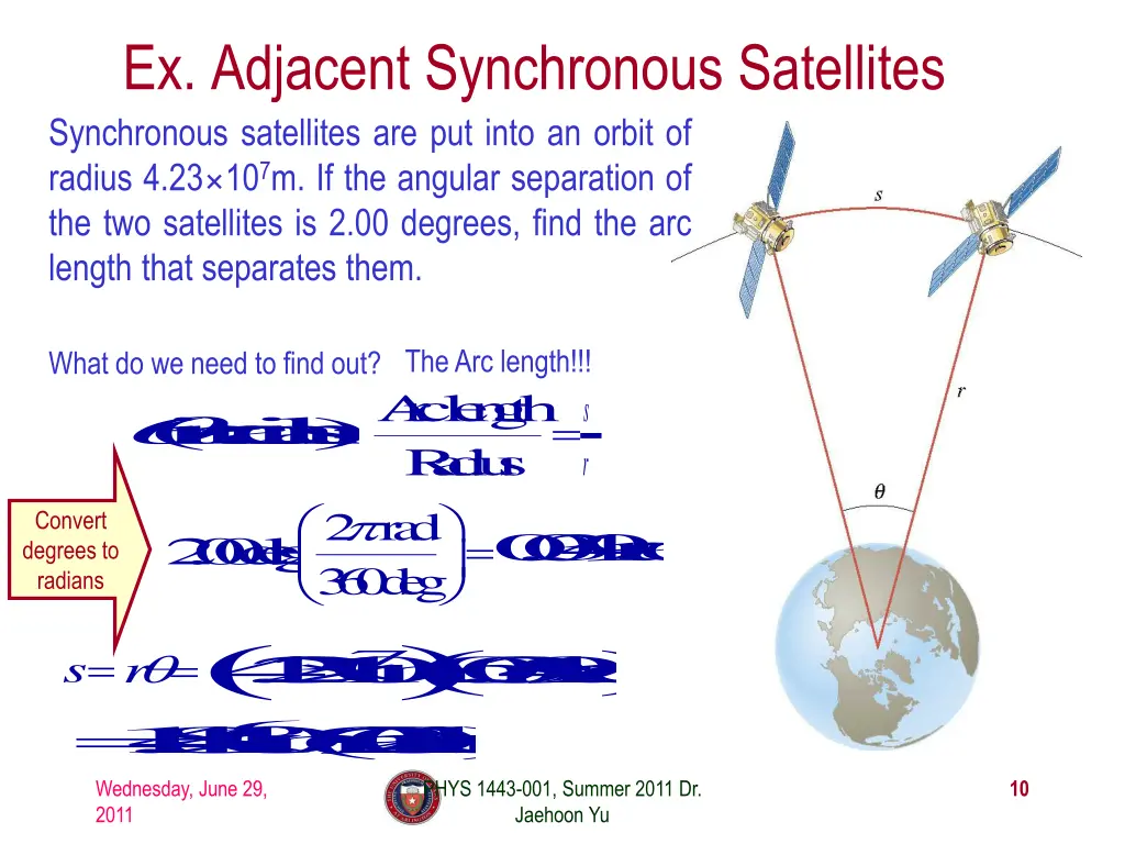 ex adjacent synchronous satellites