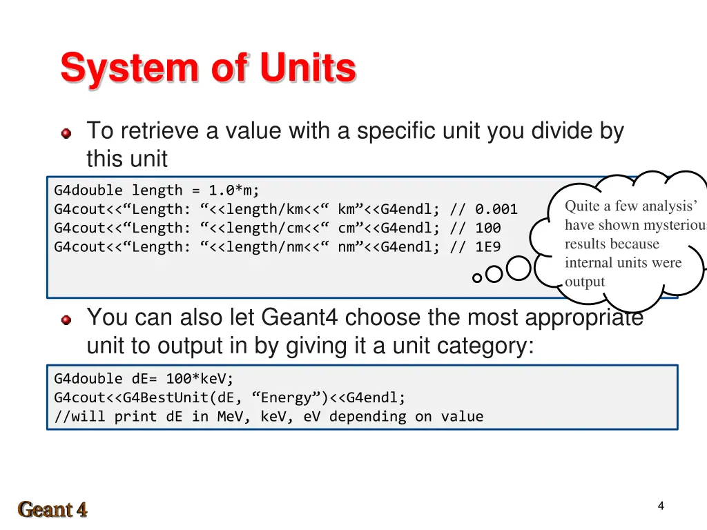 system of units 1