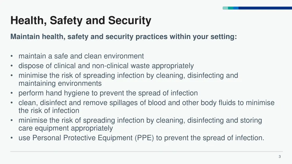 health safety and security