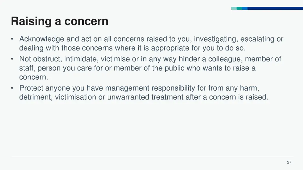 raising a concern 1