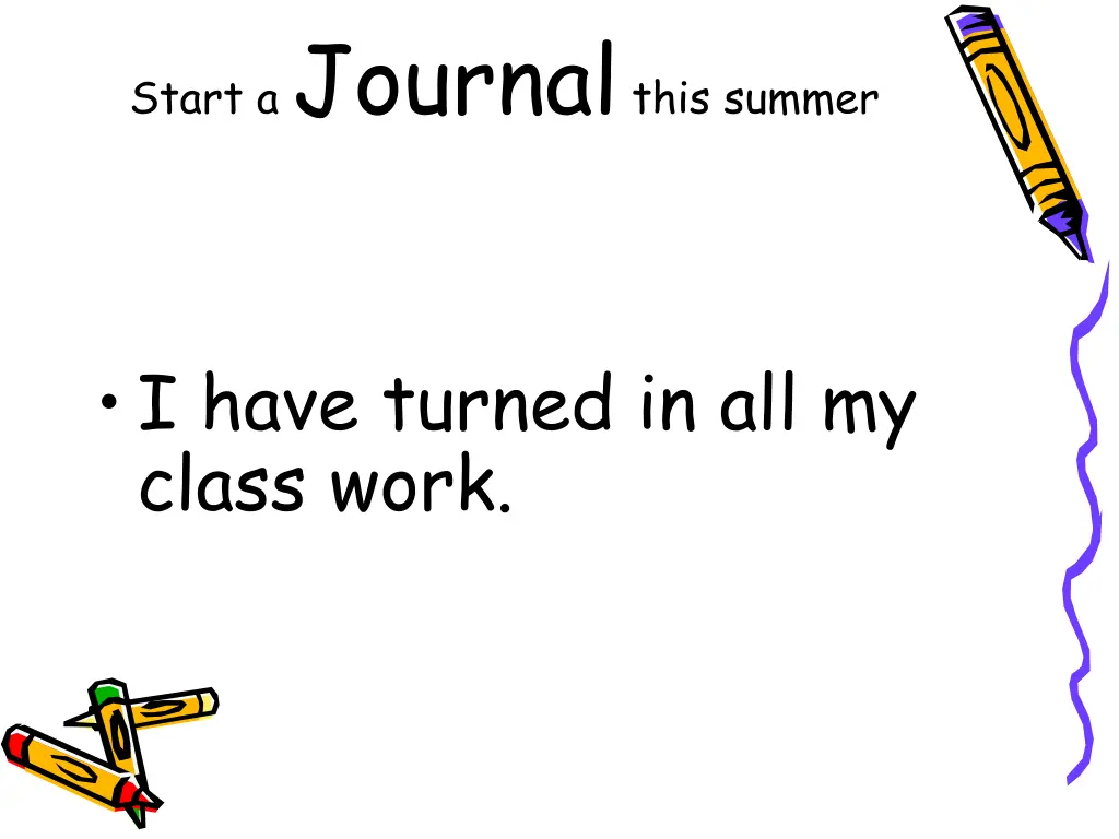 start a journal this summer 1