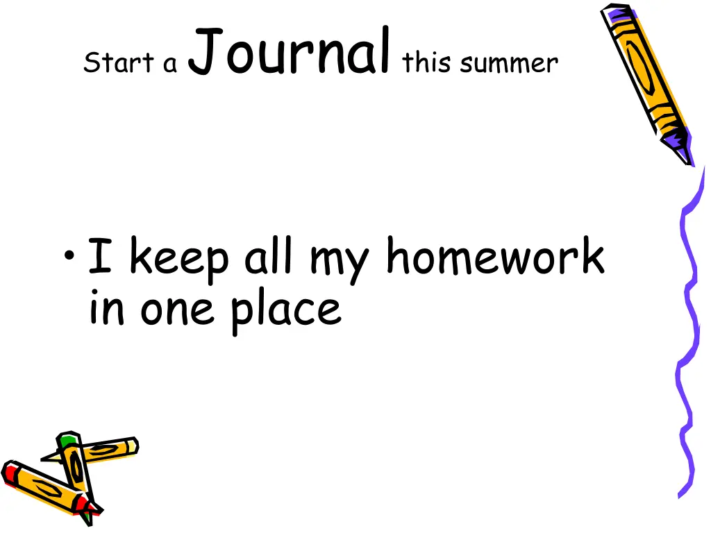 start a journal this summer 2
