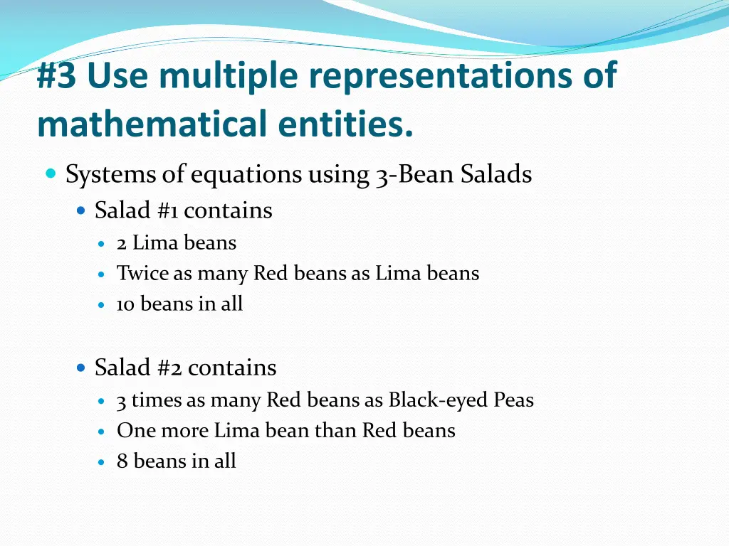 3 use multiple representations of mathematical 2