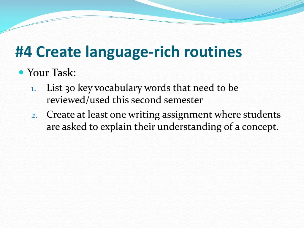 4 create language rich routines 1