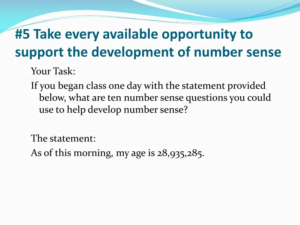5 take every available opportunity to support 2