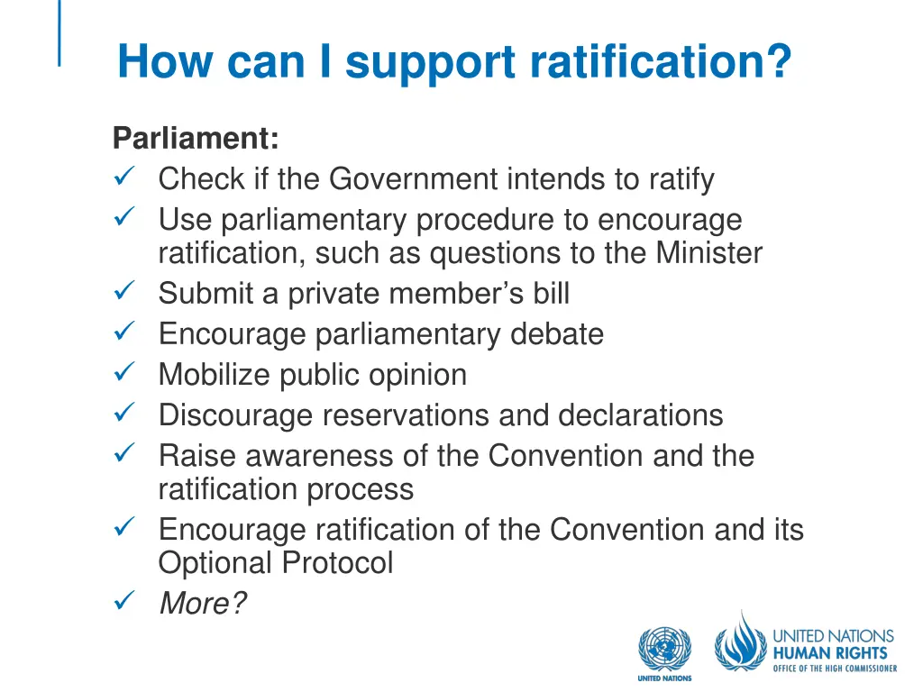 how can i support ratification 1