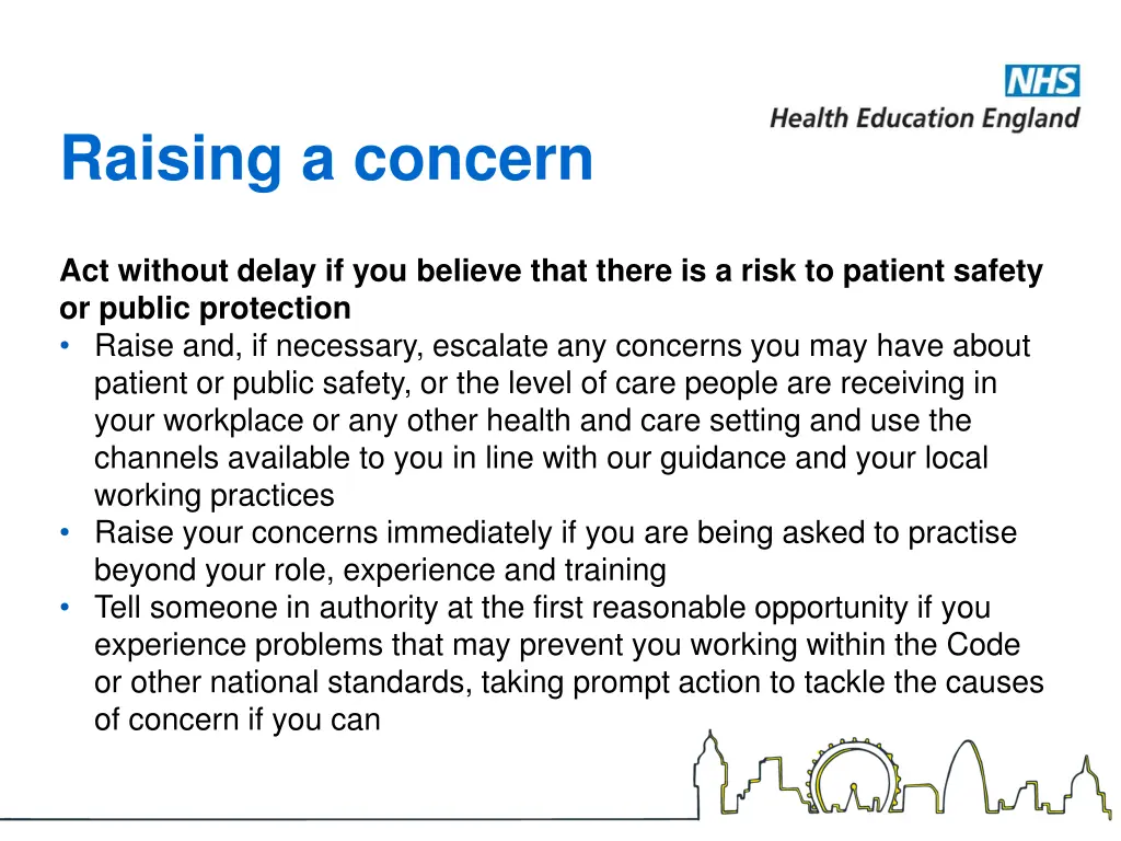 raising a concern