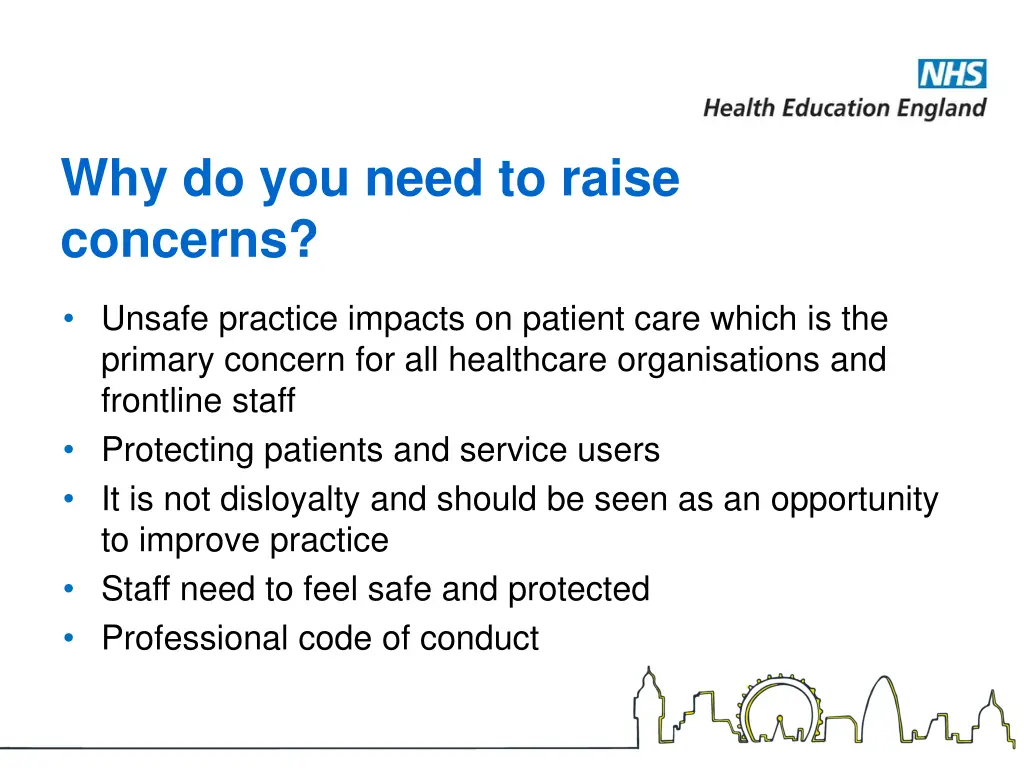 why do you need to raise concerns