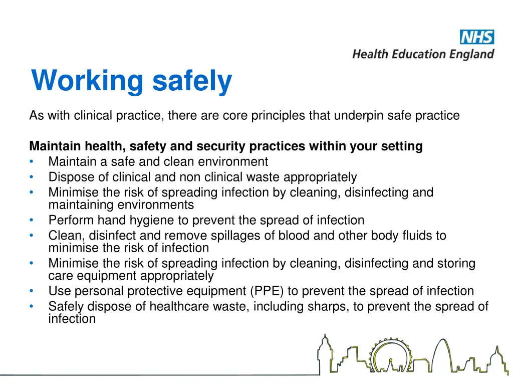 working safely