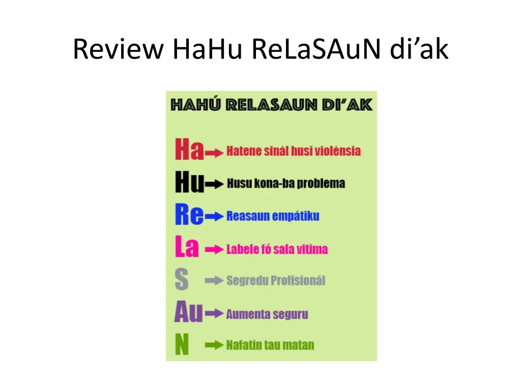review hahu relasaun di ak