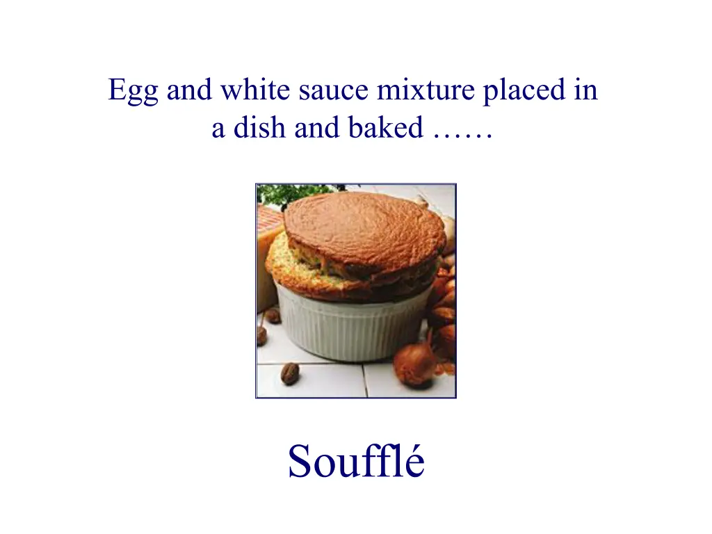 egg and white sauce mixture placed in a dish