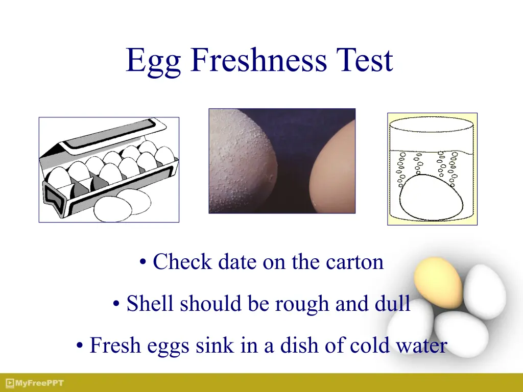 egg freshness test