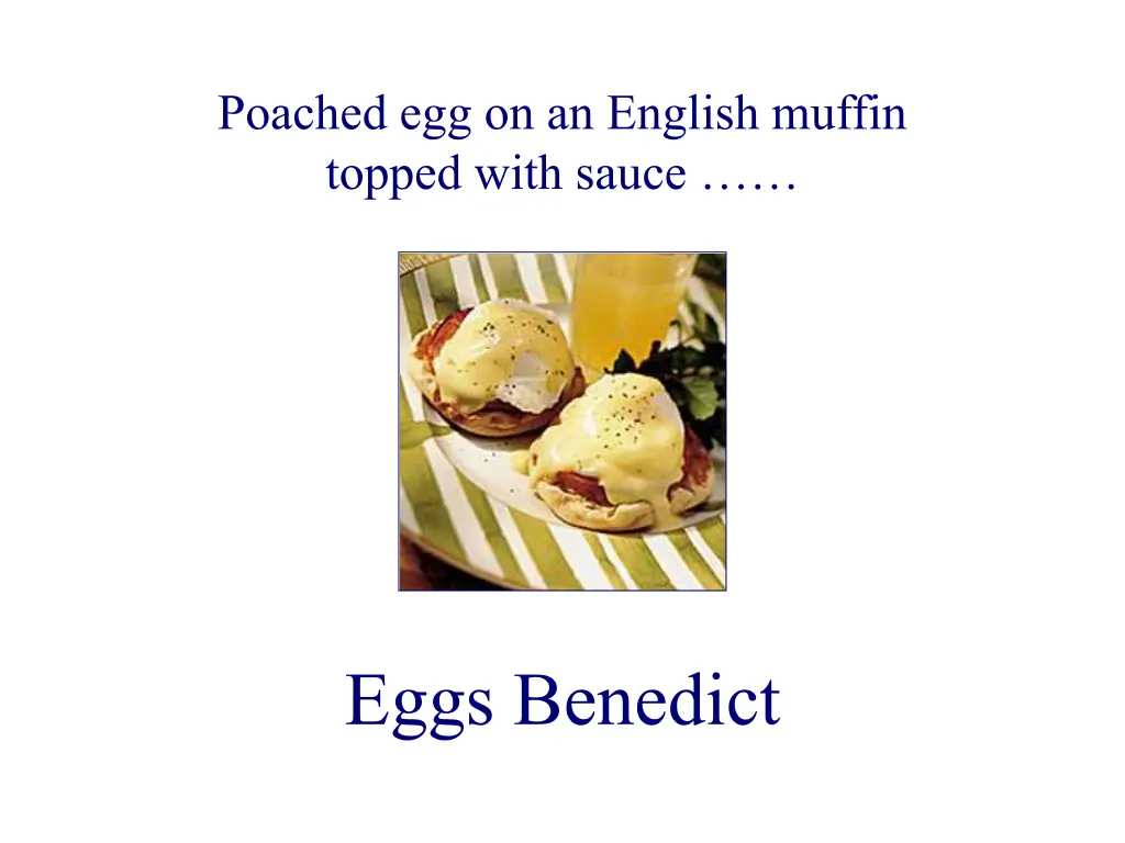 poached egg on an english muffin topped with sauce