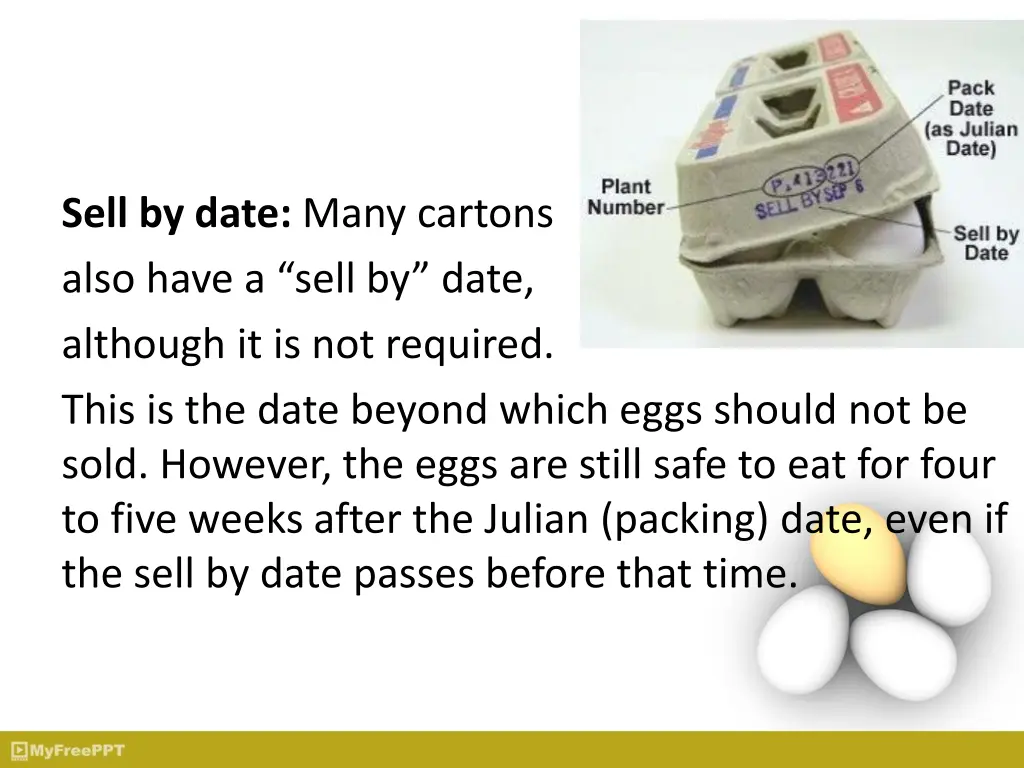sell by date many cartons also have a sell