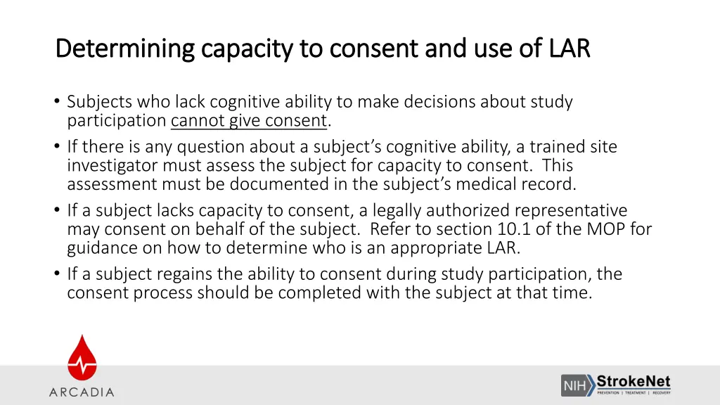 determining capacity to consent