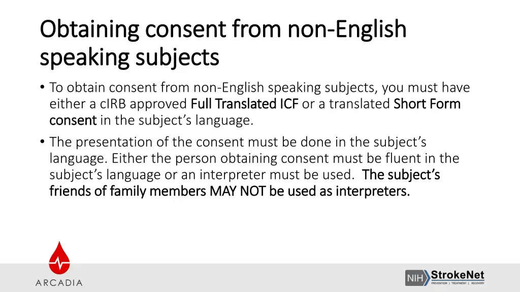 obtaining consent from non obtaining consent from