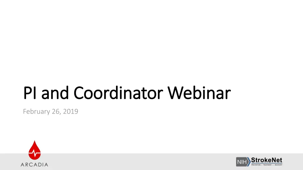 pi and coordinator webinar pi and coordinator