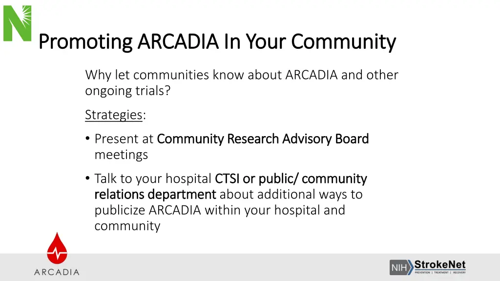 promoting arcadia in your community promoting