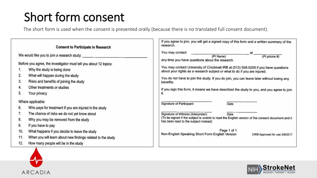 short form consent short form consent the short