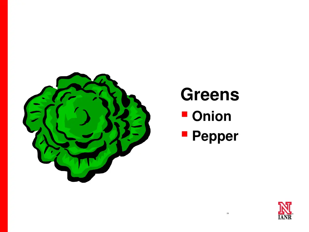 greens onion pepper