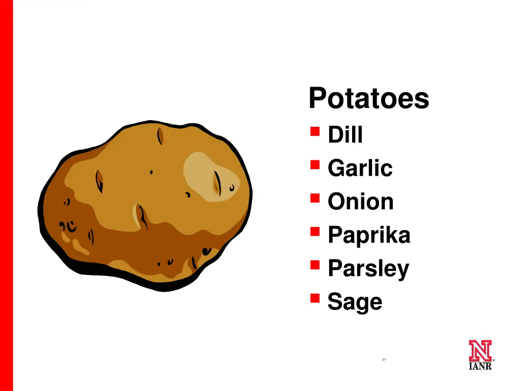potatoes dill garlic onion paprika parsley sage