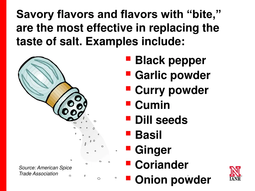 savory flavors and flavors with bite are the most