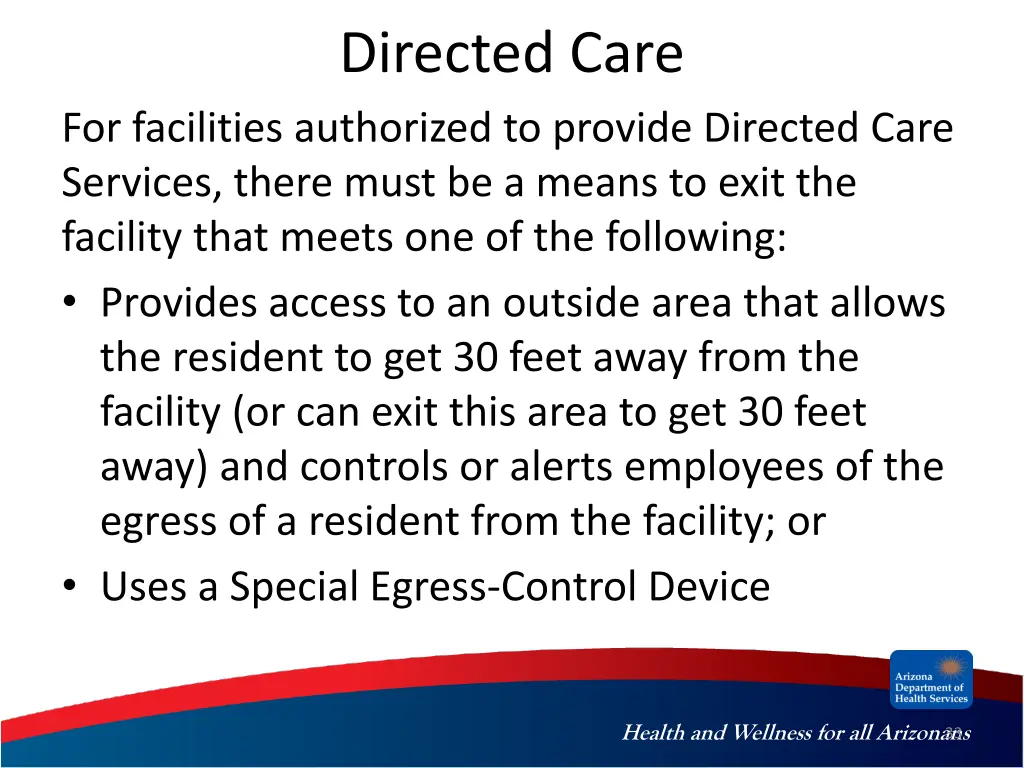 directed care 1