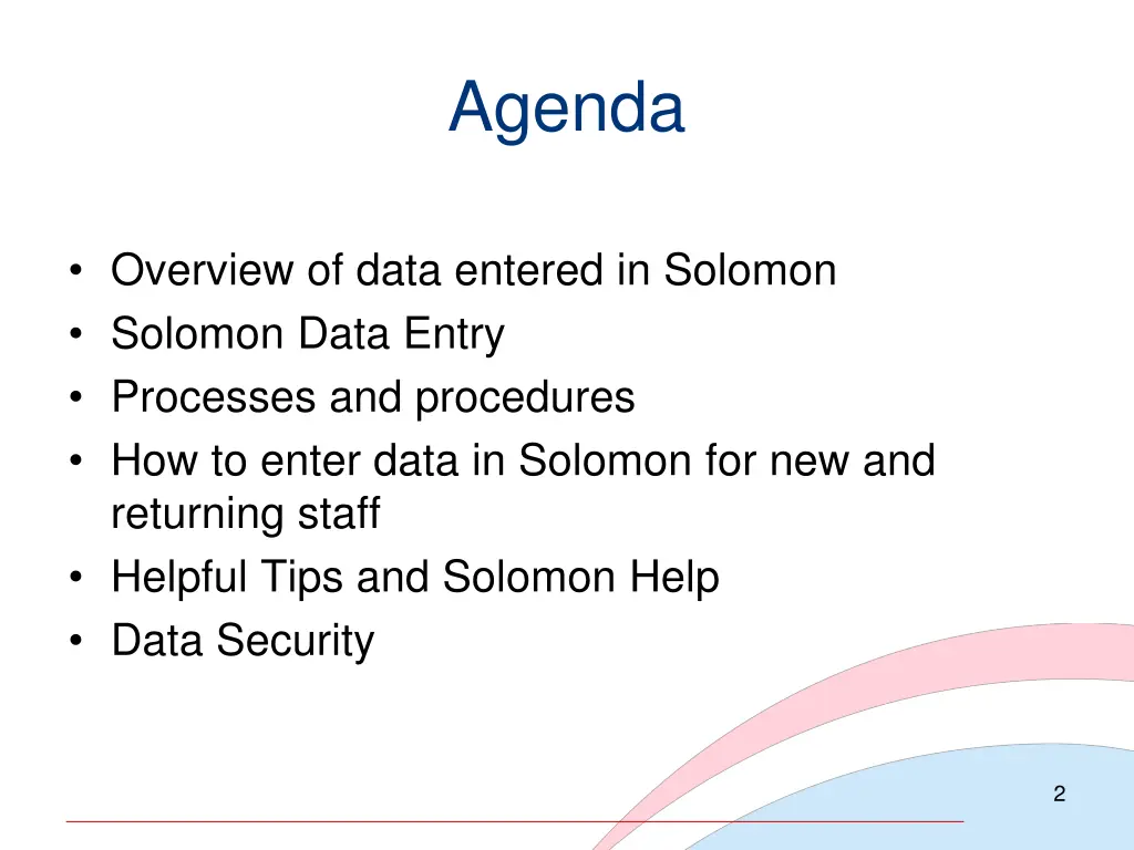 agenda