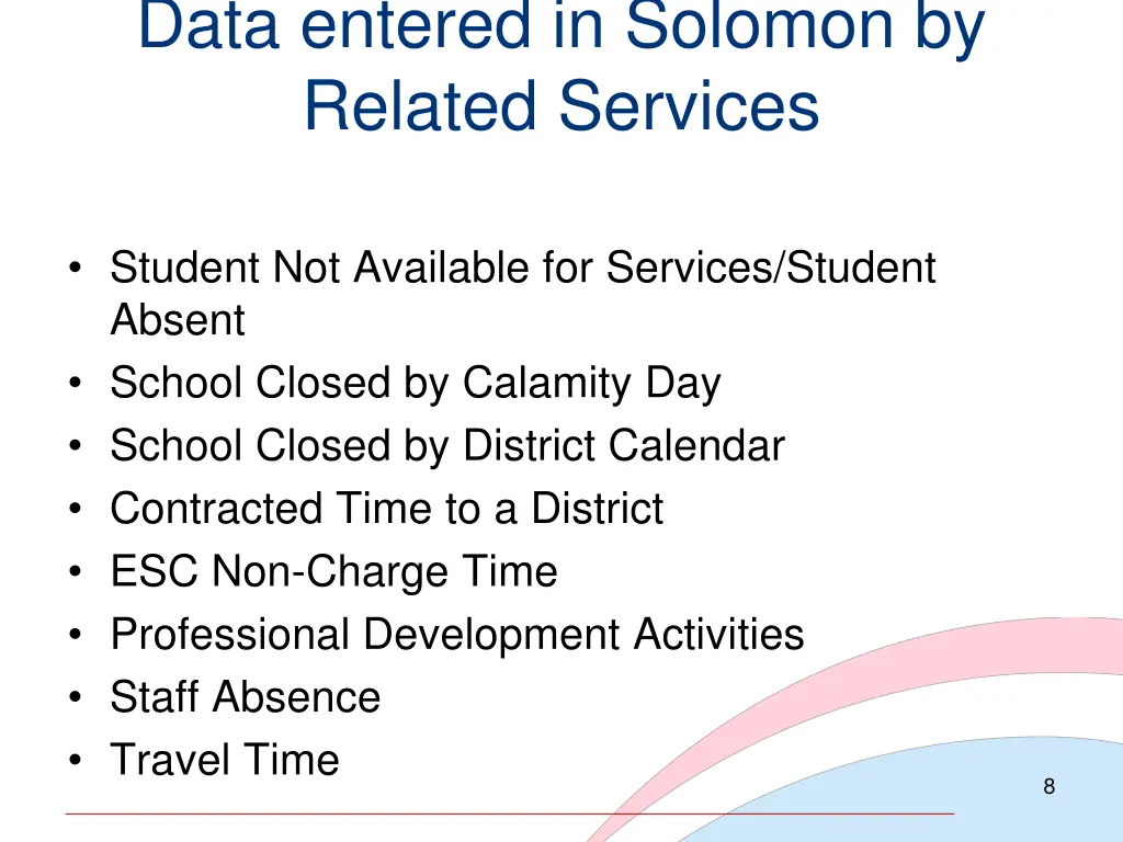 data entered in solomon by related services 1