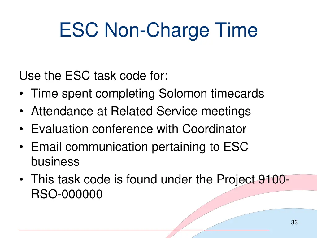 esc non charge time