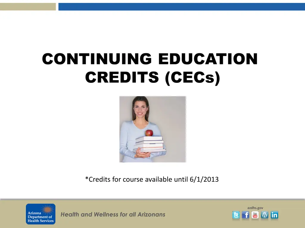 credits for course available until 6 1 2013