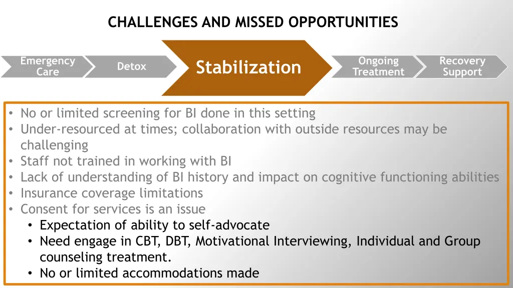 challenges and missed opportunities 1