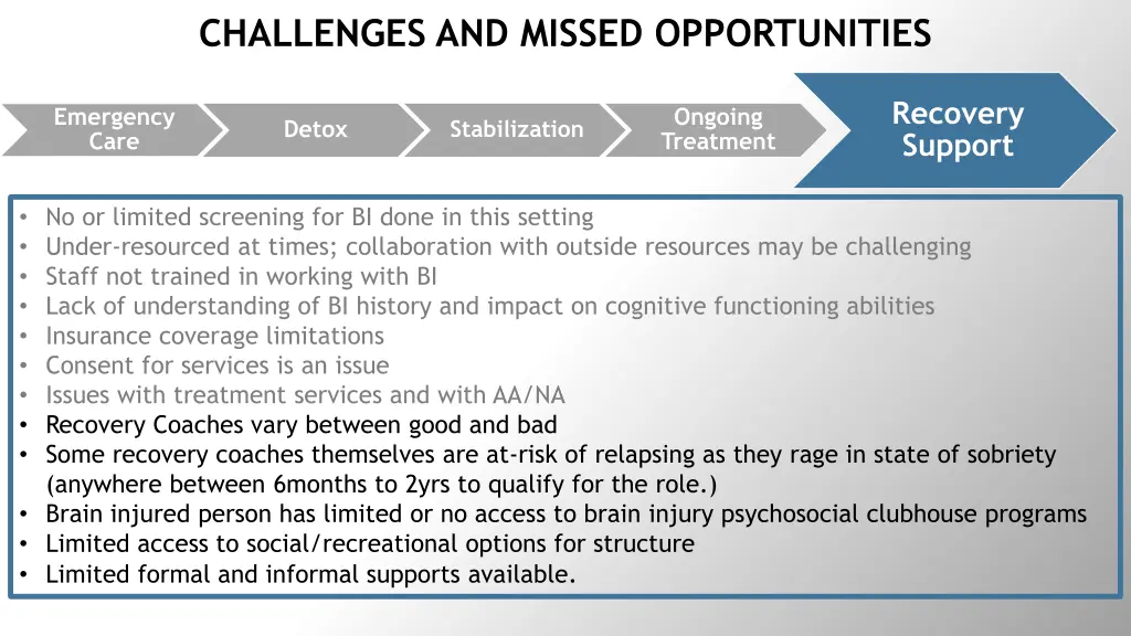 challenges and missed opportunities 3
