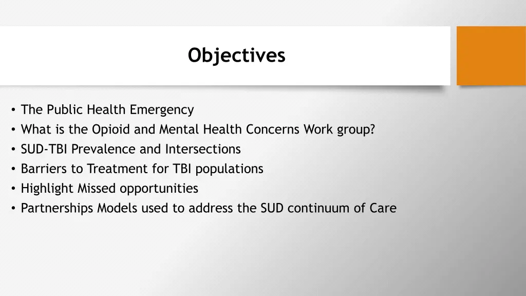 objectives