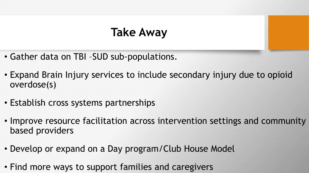 take away