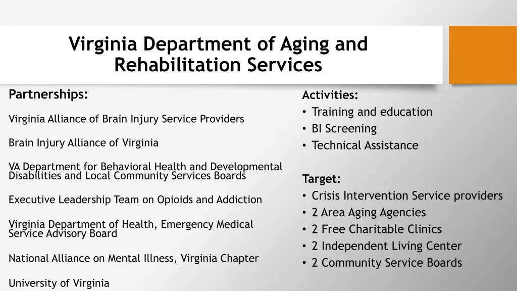 virginia department of aging and rehabilitation