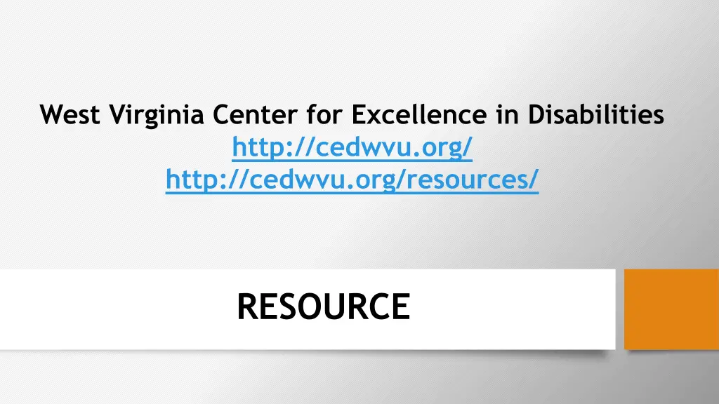 west virginia center for excellence
