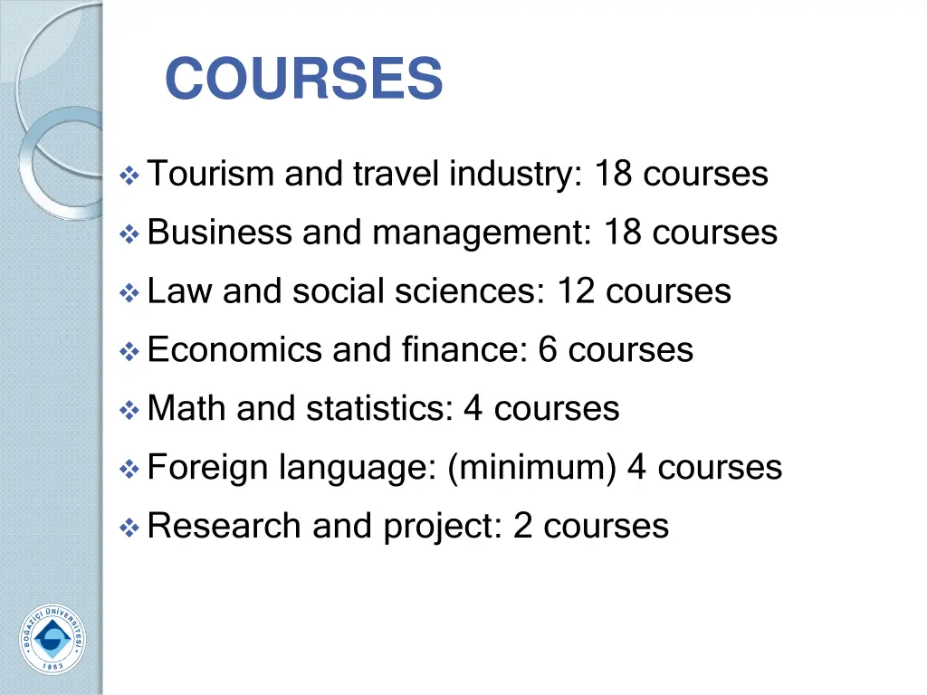 courses