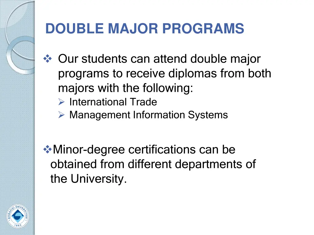 double major programs