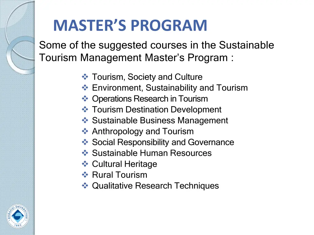 master s program