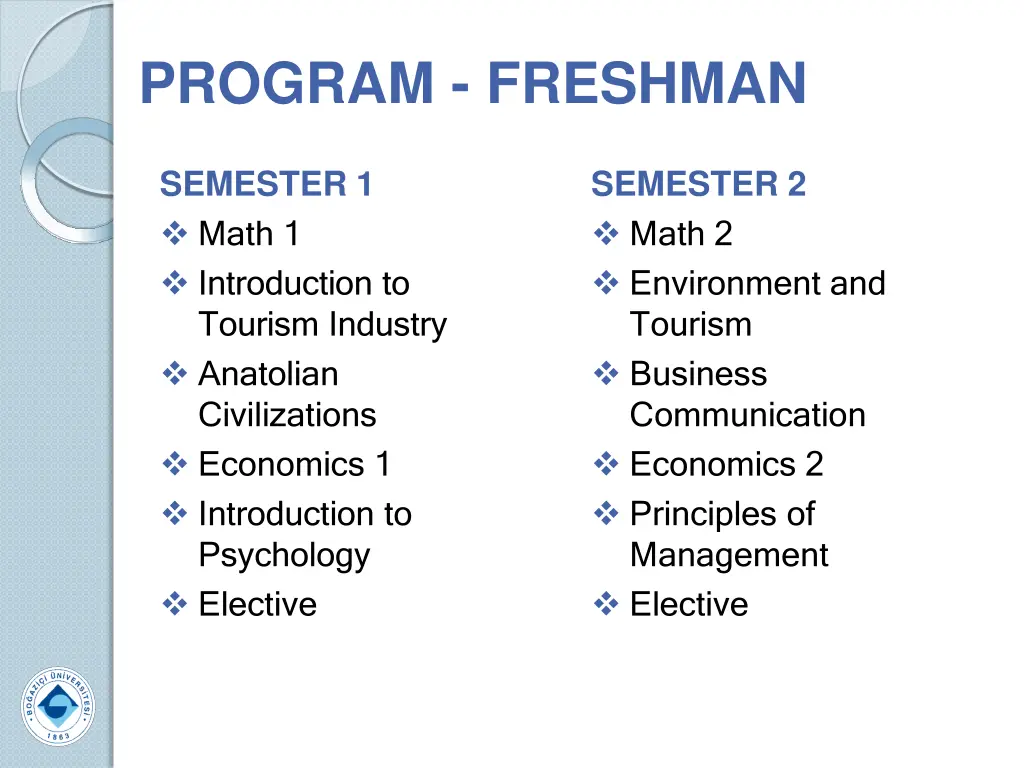 program freshman