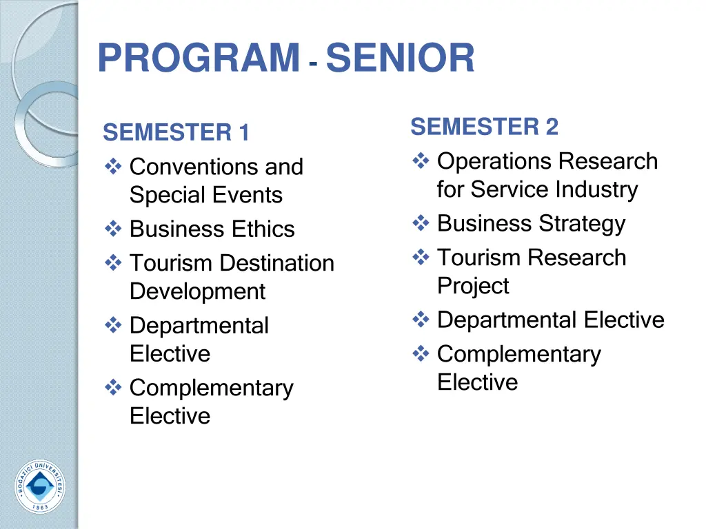 program senior