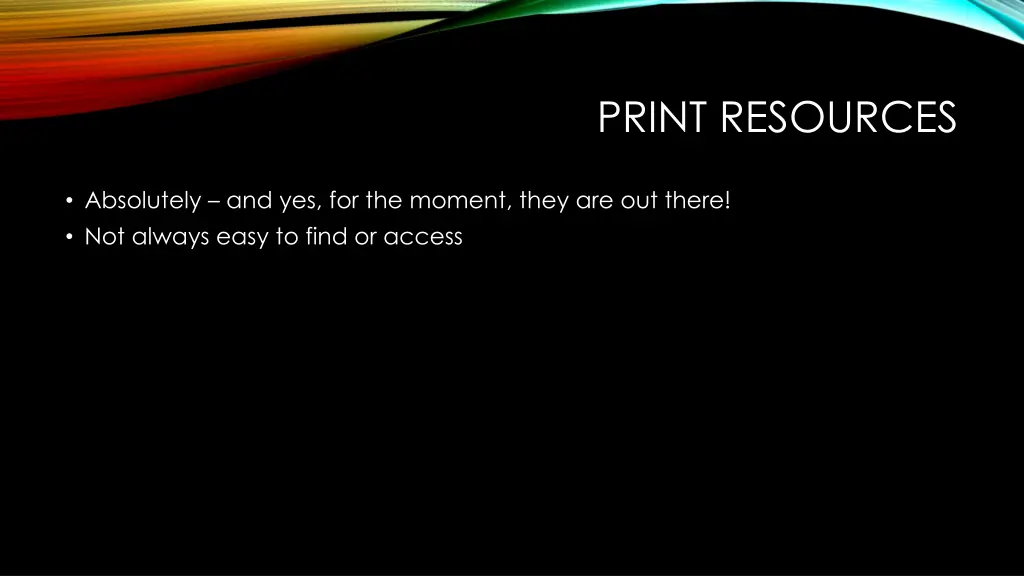 print resources
