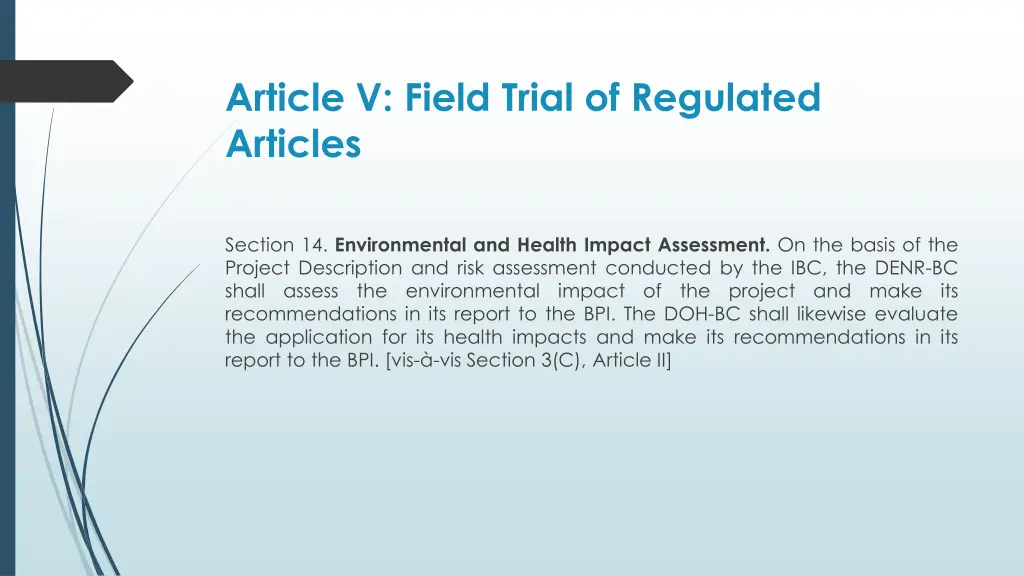 article v field trial of regulated articles 3