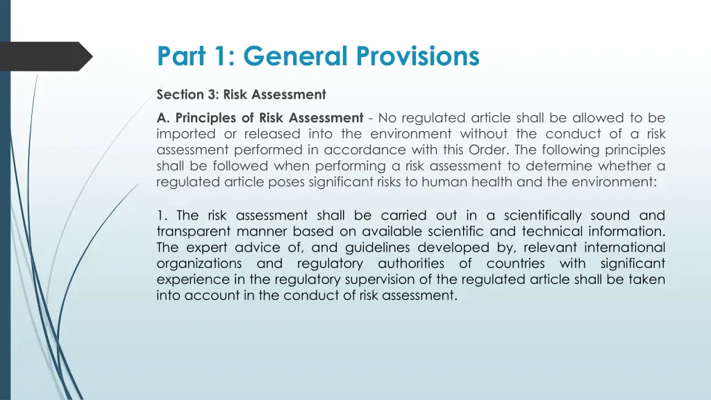 part 1 general provisions 1