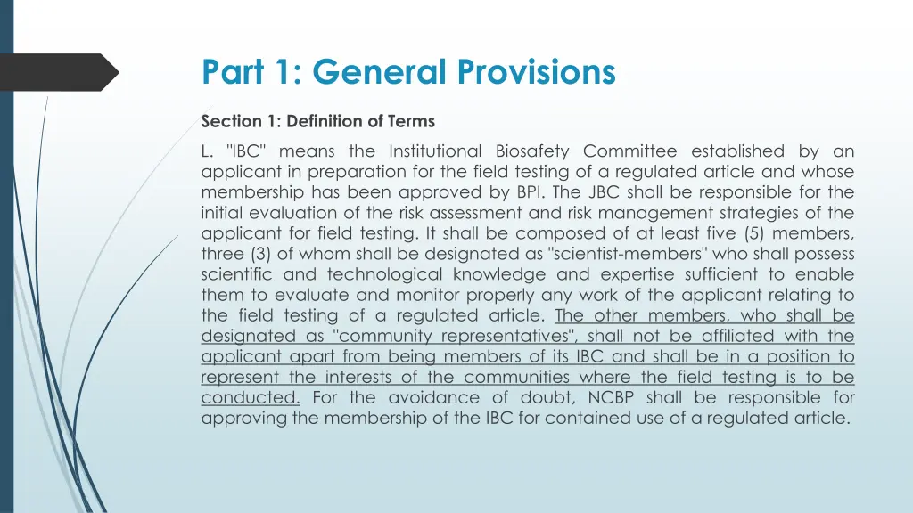 part 1 general provisions 2