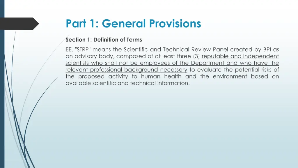 part 1 general provisions 3